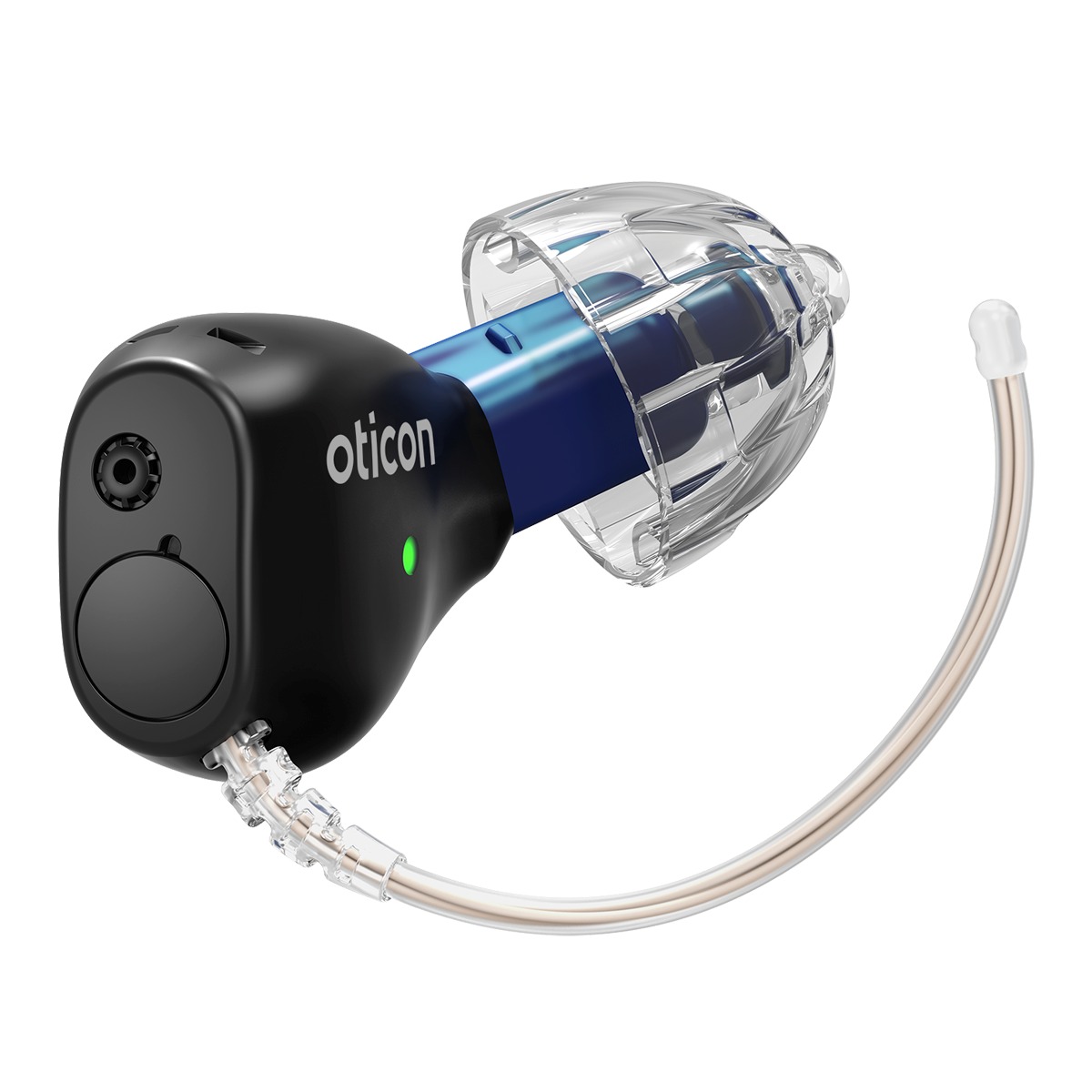 Oticon Zeal nxtCIC completely-in-canal hearing aid left ear