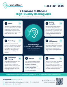 7 reasons to choose high-quality hearing aids - VirtuHear West Chester